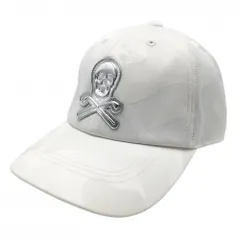 マークアンドロナ キャップ 白 カモフラ 迷彩 スカル FREE   ゴルフウェア MARK＆LONA