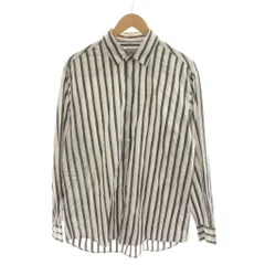 B&Y ユナイテッドアローズ BEAUTY&YOUTH ビューティー&ユース カジュアルシャツ ワイシャツ L 白 ホワイト ブラウン ストライプ柄 /RR