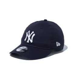 ニューエラ NEW ERA 帽子 CAP 9THIRTY 930 ナインサーティ メンズ レディース 無字 ミニロゴ ロゴ ヤンキース ドジャース 6パネル サイズ調整可能 アジャスター L/XL[60～64cm] ヤンキース-ネイビーホワイト
