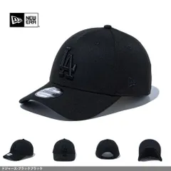 ニューエラ NEW ERA 帽子 CAP 9FORTY 940 ナインフォーティ? メンズ レディース 無字 ロゴ ヤンキース ドジャース 6パネル サイズ調整可能 アジャスター ドジャース-ブラックブラック