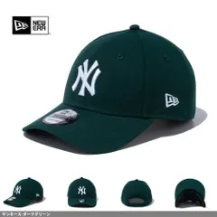 ニューエラ NEW ERA 帽子 CAP 9FORTY 940 ナインフォーティ? メンズ レディース 無字 ロゴ ヤンキース ドジャース 6パネル サイズ調整可能 アジャスター ヤンキース-ダークグリーン