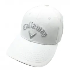 【新品】キャロウェイ キャップ 白×ライトグレー 立体ロゴ  FR   ゴルフウェア Callaway