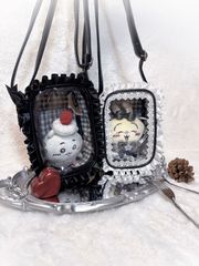 Ank Rouge 確定ファンサのおまじないツイードぬいBag 黒 - メルカリ