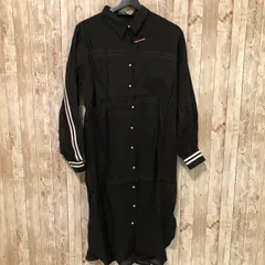 Remite（リミーテ）　シャツワンピース　ブラック　L　【訳アリ】