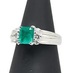 ノーブランド グリーン Pt950 プラチナ レディース no brand【240-18151】