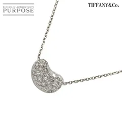ティファニー TIFFANY&CO. ビーン ダイヤ ネックレス 41cm Pt プラチナ Diamond Necklace 90303957