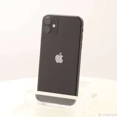 〔中古品〕 iPhone11 64GB ブラック MWLT2J／A SIMフリー【348】