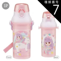 種類7：1P-622625/リカちゃん/PSB5SANAG・直飲みプラボトル480ml 2025年最新柄【送料無料】SKATER スケーター 水筒 直飲み プラワンタッチボトル 抗菌 ワンタッチ 水筒 プラスチック プラスティック プラボトル 480ml 軽量
