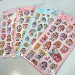 【4枚セット】クライベイビー 3D立体シール　ぷくぷくシール　ボンボンドロップシール　キャラクター　シールセット