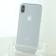 〔中古品〕 iPhoneX 256GB シルバー NQC22J／A SIMフリー【247】