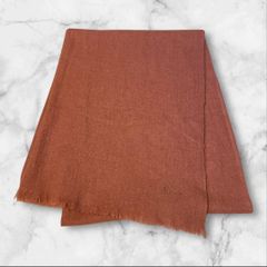 希少✨️プラダ ブランケット スロー ひざ掛け コットン オレンジ