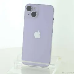 〔中古品〕 iPhone14 256GB パープル MPW93J／A SIMフリー【348】