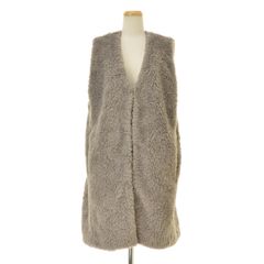 24AW Ballsey ボールジィ ランダムファーショートベスト ホワイト