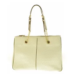 【TOD'S】イタリア製 キルティング レザー チェーントートバッグ