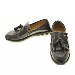 【SalvatoreFerragamo】タッセルレザースニーカー