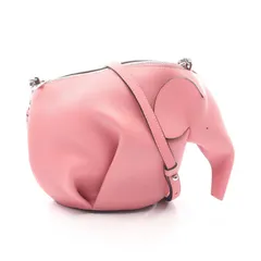 ロエベ LOEWE ショルダーバッグ ピンク レザー エレファント バッグ スモール レディース Used Aのサムネイル
