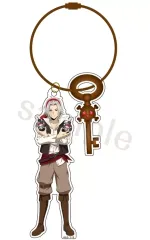 【中古】キーホルダー 02.獄寺隼人 描き下ろし パイレーツ衣装 ワイヤーキーホルダー 「家庭教師ヒットマンREBORN!」