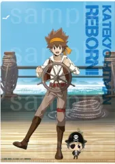 【中古】クリアファイル 01.リボーン＆沢田綱吉 描き下ろし パイレーツ衣装 A4クリアファイル 「家庭教師ヒットマンREBORN!」