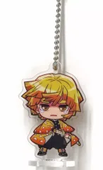 【中古】キーホルダー 我妻善逸 「鬼滅の刃 ここみえアクリルフィギュア 玖ノ型」