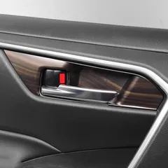 【送料無料】20-24年モデル RAV4専用 内ラッチドアノブ装飾・ABS桃木調4点セット【車内ドレスアップ】ZX07今だけ特価