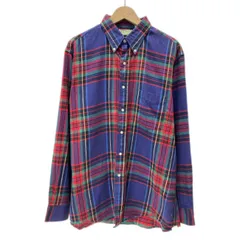 L.L.Bean　ネルシャツ　90s vintage　90年代　フランネル　チェックシャツ　長袖　シャツ　ボタンダウン　胸ポケット　USA製　アウトドア　古着