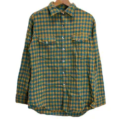 McGREGOR　チェックシャツ　60's vintage　長袖　ウールシャツ　トップス　レギュラーカラー　胸ポケット　USA製　古着