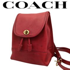 極美品】COACH コーチ 4152 希少カラー グラブタンレザー リュック 