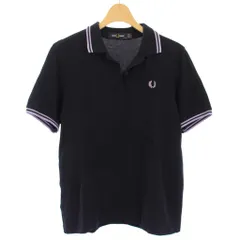 フレッドペリー FRED PERRY THE FRED PERRY SHIRT ポロシャツ 半袖 UK10 黒 紫 G3600/X49 /TK