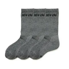 ニューエラ new era NEWERA 靴下 クルー 3ペアソックス クルーソックス メンズ レディース 3P セット 12674027 12674029 12674028 13073278 23cm～25cm チャコール