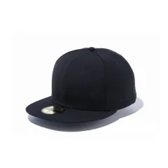 ニューエラ NEW ERA キャップ 無地 ムジ 59FIFTY ベーシック メンズ レディース 5950 ベースボールキャップ フラットバイザー 59FIFTYBASIC 7-1/2[59.6cm] ブラック-ブラック