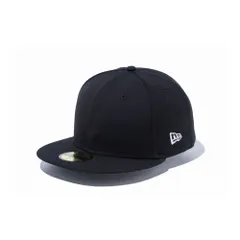 ニューエラ NEW ERA キャップ 無地 ムジ 59FIFTY ベーシック メンズ レディース 5950 ベースボールキャップ フラットバイザー 59FIFTYBASIC 7-3/8[58.7cm] ブラック-ホワイト