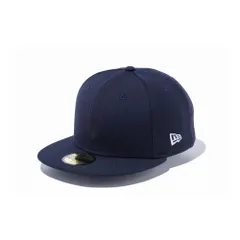 ニューエラ NEW ERA キャップ 無地 ムジ 59FIFTY ベーシック メンズ レディース 5950 ベースボールキャップ フラットバイザー 59FIFTYBASIC 7-5/8[60.6cm] ネイビー-ホワイト