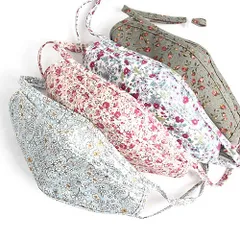 マスク 韓国製 大人用 花柄 立体 布 可愛い 水洗い おしゃれ 二重ガーゼ 2重ガーゼ 花粉対策 布マスク