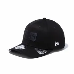 ニューエラ NEW ERA キャップ CAP スナップバック 9FIFTY ストレッチスナップ ベーシック メンズ レディース サイズ調整 野球帽 帽子 M-L ボックスロゴ- ブラックブラック