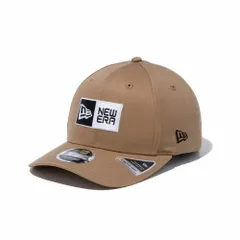 ニューエラ NEW ERA キャップ CAP スナップバック 9FIFTY ストレッチスナップ ベーシック メンズ レディース サイズ調整 野球帽 帽子 M-L ボックスロゴ-カーキ