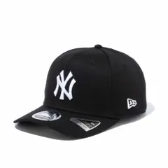 ニューエラ NEW ERA キャップ CAP スナップバック 9FIFTY ストレッチスナップ ベーシック メンズ レディース サイズ調整 野球帽 帽子 M-L ヤンキース-ブラックホワイト