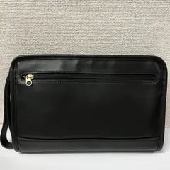 COACH　コーチ　レザークラッチバッグ　セカンドバッグ　黒　ブラック