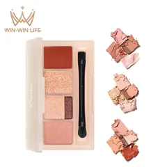 フジコ マルチイージーパレット 3.8g〈パウダーアイシャドウ〉全3色 アイシャドウ パレットアイシャドウ マルチに使える5色パレット ツヤ・マットを含む5つの質感 鮮やかな発色 なめらかで自然な発色 3?の保湿成分配合 自然な陰影 FUJIKO fujiko