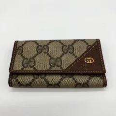 GUCCI グッチ 033 043 6連キーケース GGスプリーム レザー ブラウン レディース メンズ ブランド ヴィンテージ ファッション USED