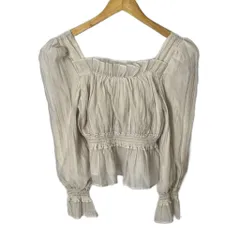 スナイデル SNIDEL 24SS オーガンプリーツブラウス シアーブラウス ブラウス F ベージュ