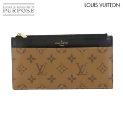 ルイ ヴィトン LOUIS VUITTON モノグラム リバース スリムパース 長財布 フラグメントケース ブラウン ブラック M80390 RFID 90305697