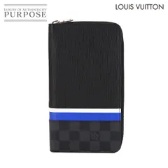 新品同様 ルイ ヴィトン LOUIS VUITTON エピ ダミエ グラフィット ジッピー オーガナイザー NM ラウンドファスナー 長財布 90305724