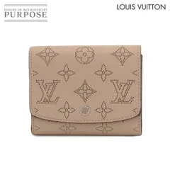 新品同様 ルイ ヴィトン LOUIS VUITTON マヒナ ポルトフォイユ イリス コンパクト 二つ折り 財布 レザー ガレ M62542 90305765