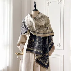 冬 防寒 マフラー ストール 兼用 レディース 大きめ 厚手 あったか