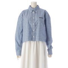 シャネル 98P コットン ココマーク刺繍 ボーダー ニット タンクトップ