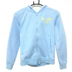 ビームスゴルフ ジップパーカー ライトブルー×イエロー 裏微起毛 スウェット  レディース M ゴルフウェア BEAMS GOLF