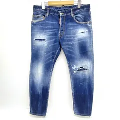 DSQUARED2 ディースクエアード SKATER JEANS ペイント ダメージ加工 スケータージーンズ S74LB1255 サイズ52 ※中古