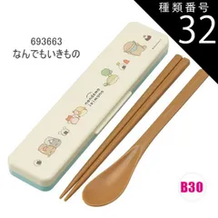 種類32：B30/693663・なんでもいきもの/CCS3SAAG・コンビセット(箸18cm) 2025年最新柄【 最大20%OFF★ 】【送料無料】SKATER スケーター コンビセット 抗菌加工 日本製 音が鳴らないコンビセット 箸 スプーン セット レデ