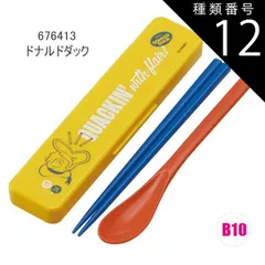 種類12：B10/676413・ドナルドダック/CCS3SAAG・コンビセット(箸18cm) 2025年最新柄【 最大20%OFF★ 】【送料無料】SKATER スケーター コンビセット 抗菌加工 日本製 音が鳴らないコンビセット 箸 スプーン セット レディ