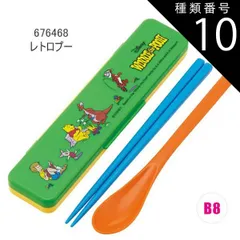 種類10：B8/676468・レトロプー/CCS3SAAG・コンビセット(箸18cm) 2025年最新柄【 最大20%OFF★ 】【送料無料】SKATER スケーター コンビセット 抗菌加工 日本製 音が鳴らないコンビセット 箸 スプーン セット レディース 